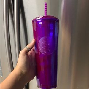 STARBUCKS 💜PURPLE 💜HOLOGRAPHIC TUMBLER 💕💓🌈